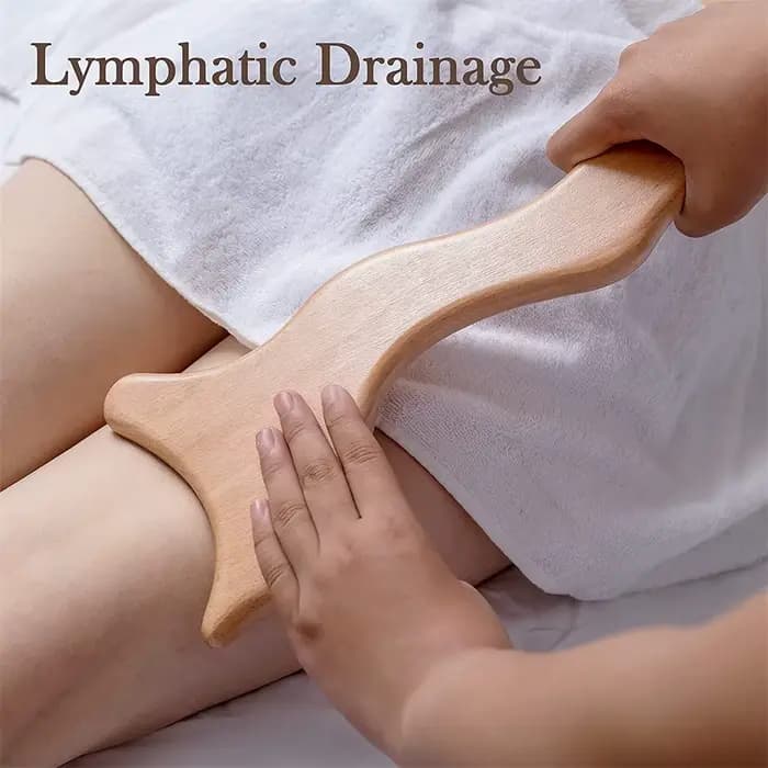 Thérapie au bois, outil de drainage lymphatique