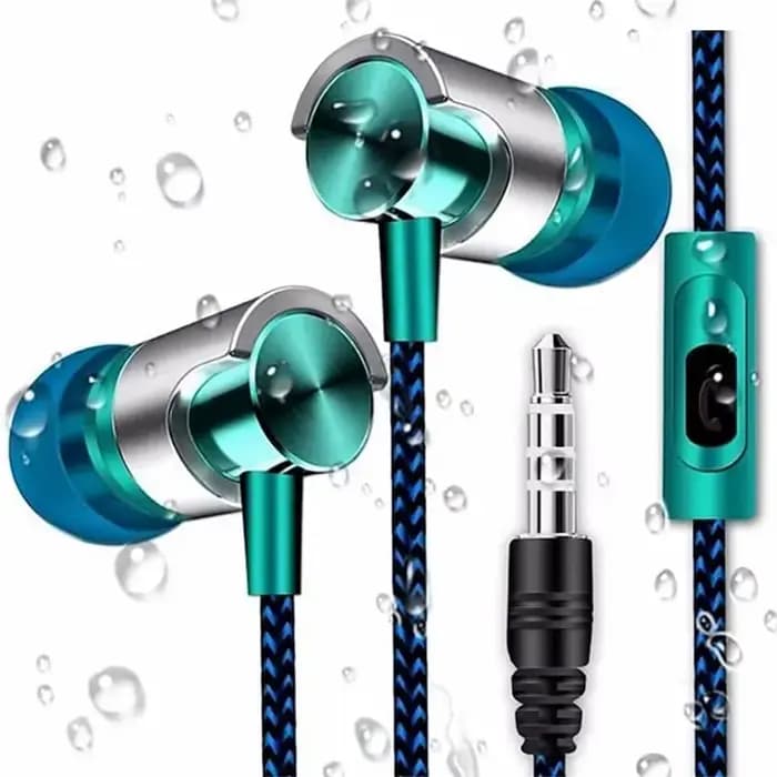 Écouteurs intra-auriculaires filaires avec suppression du bruit, design ergonomique, stéréo, écouteurs de musique de sport pour recharge de téléphone portable