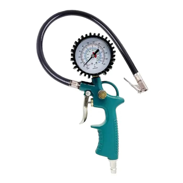 Pistolet de gonflage de pneus pneumatique pour voiture et moto, manomètre de mesure de la pression des pneus, outil de gonflage et dégonflage, interface EU US JP