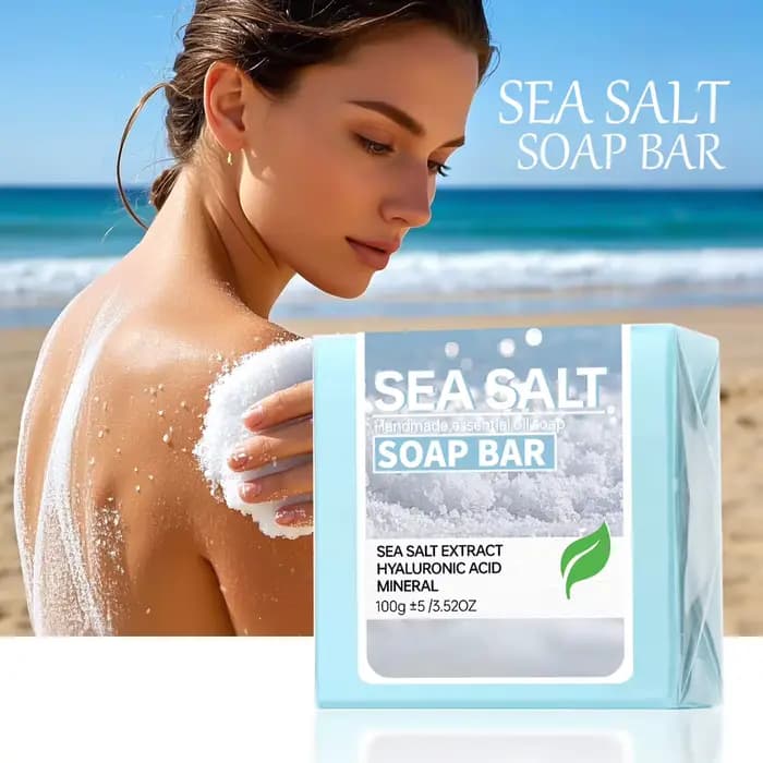 Savon aux huiles essentielles fait à la main au sel de mer