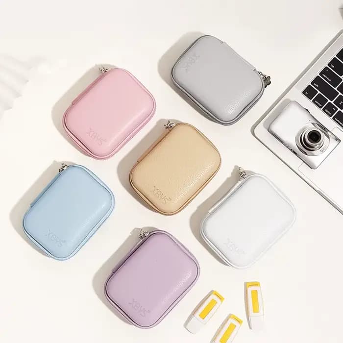 Étui pour appareil photo pour appareils photo CCD vidéo numérique, sac de rangement antichoc et étanche en cuir PU, sac de rangement pour accessoires d'appareil photo