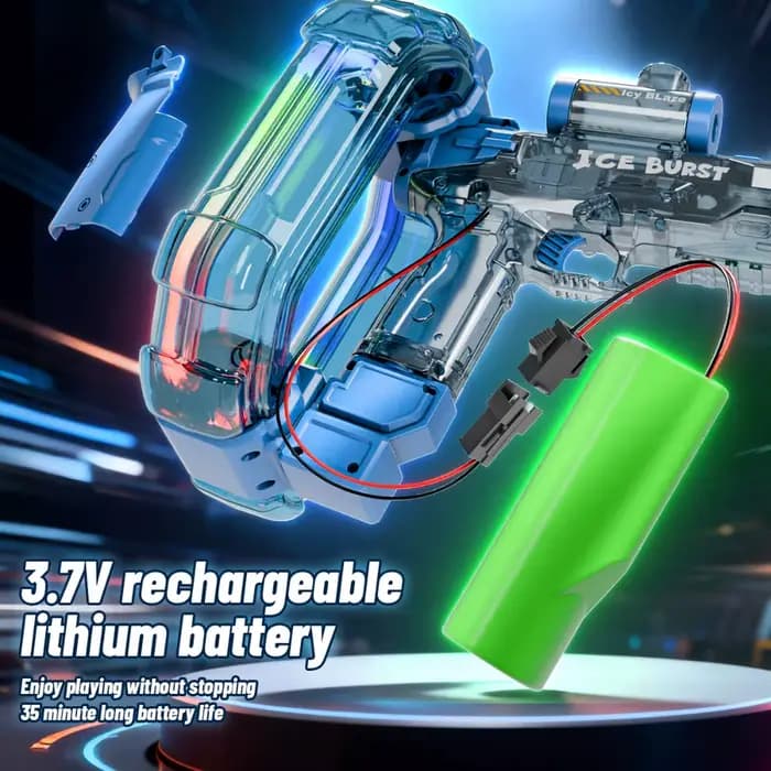 Pistolet à eau électrique avec batterie longue durée, lanceur d'eau automatique pour les jeux d'été à la plage, à la piscine, en plein air, idéal comme cadeau pour les enfants