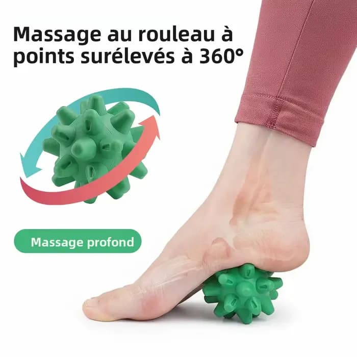 Balle de massage hérisson pour relaxation musculaire profonde