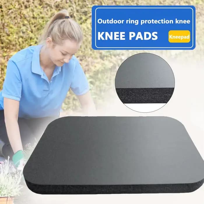 Coussin de protection noir pour genoux en éponge