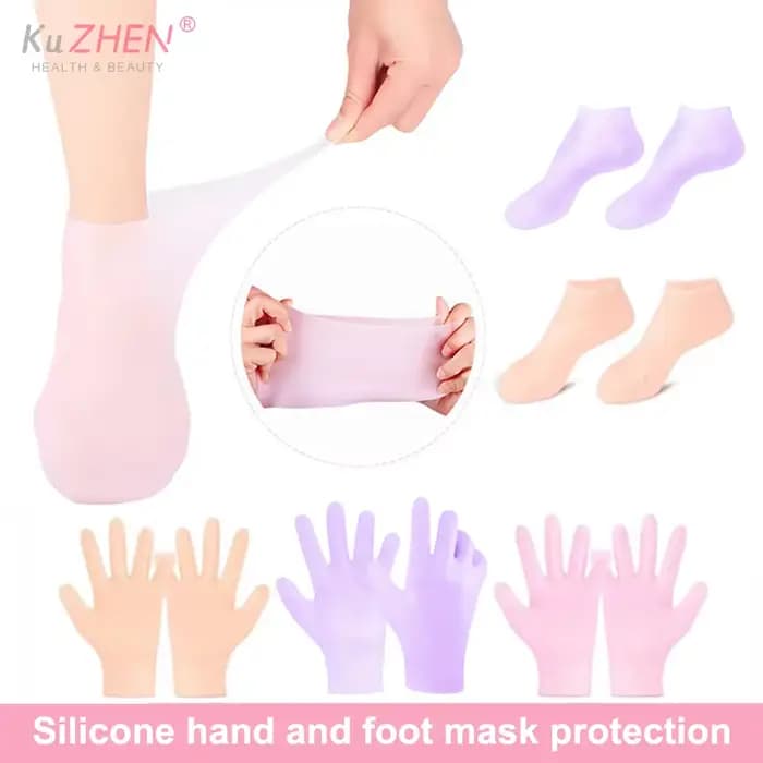Masque pour les pieds Anti-fissure en Silicone SPA