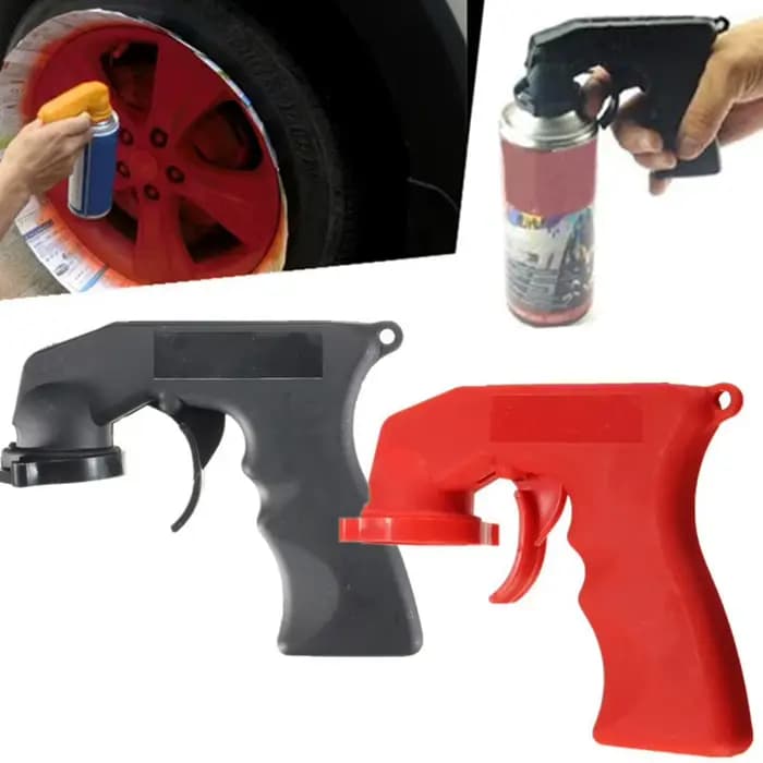 Poignée de pistolet de pulvérisation d'aérosol de soin de peinture de polissage de voiture avec poignée de verrouillage de poignée complète outils de polissage de déclenchement peuvent pulvériser la p