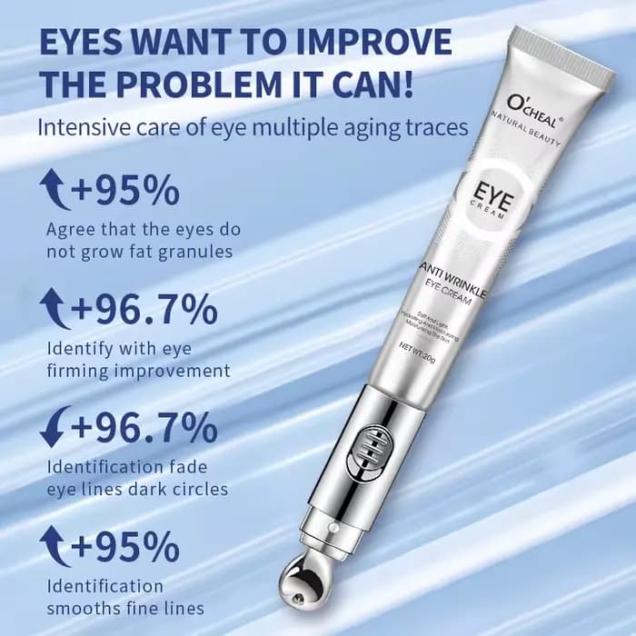 OCHEAL crème de Massage électrique pour les yeux acide hyaluronique raffermissant estompe les ridules Gel de soin des yeux hydratant beauté soins de la peau des yeux beauté