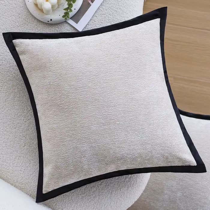 Housse de coussin 45x45 ultra douce, housse de coussin décorative en chenille pour canapé, salon, Cojines Decorativos Para Sofá