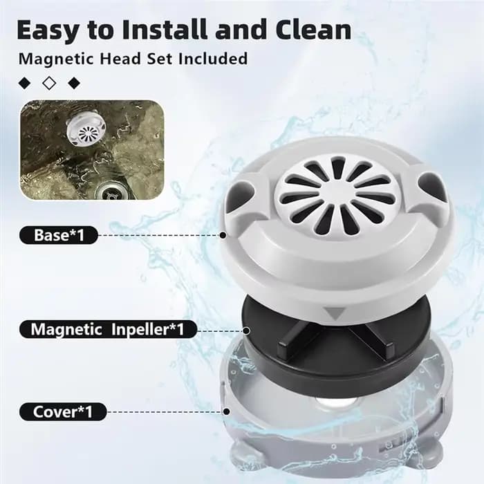 LURACO Jet Motor pédicure spa baignoires tête de Jet magnétique avec couvercle d'hélice 4 broches