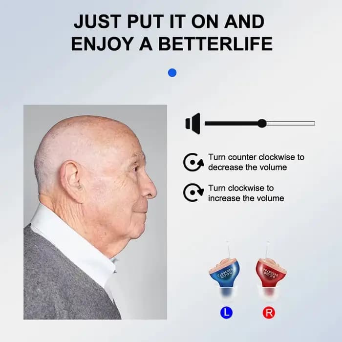 Aides auditives invisibles sans fil pour la surdité