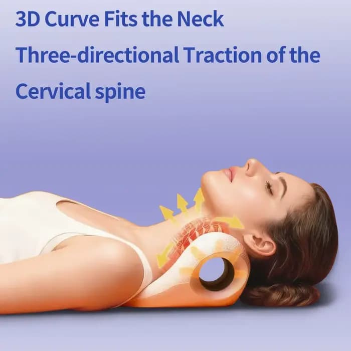 Oreiller de massage cervical avec contour en U