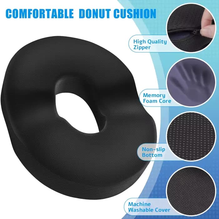 Coussin en forme de donut pour hémorroïdes et coccyx – pour soulager la douleur – sciatique