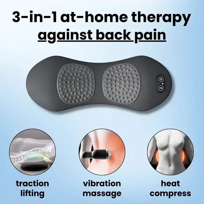 Okayso masseur de dos 3 en 1 avec lit de soulagement dormir Shiatsu tissus profonds Portable épaule bas du dos