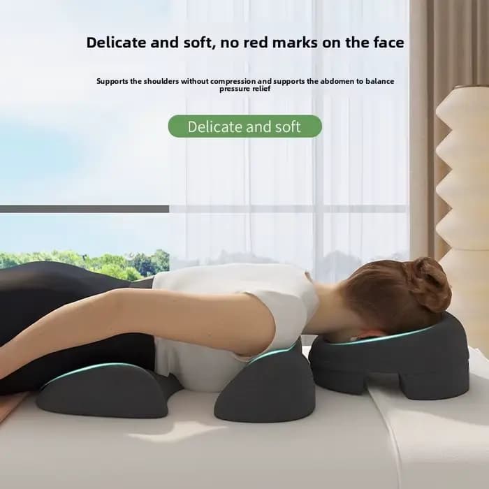 Coussin de massage facial et d'allongement pour salon de beauté