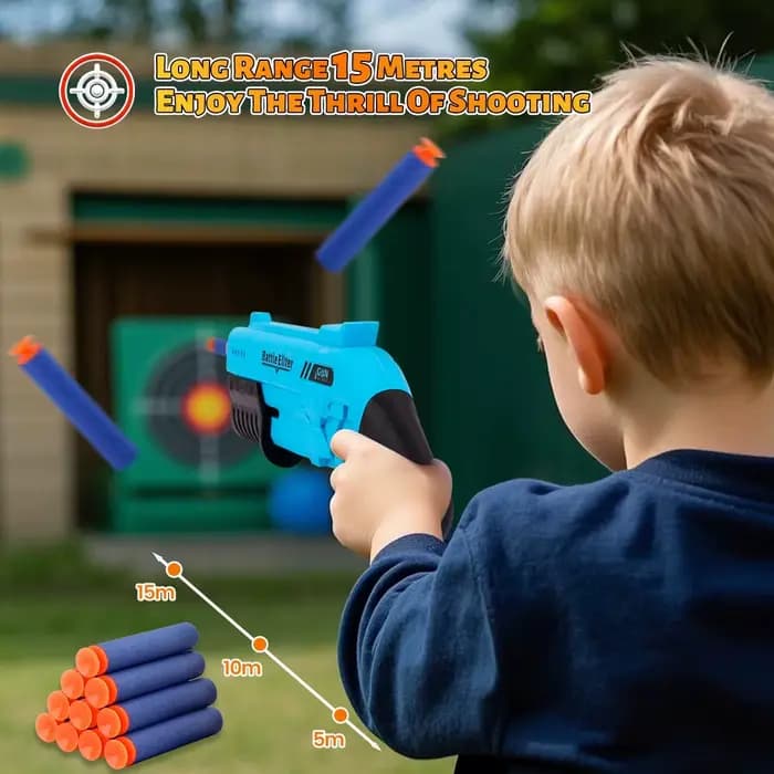 Jouet de combat manuel de lanceur de fléchettes de mousse de Blaster de balle molle durable extérieur, pistolet de jeu pour les garçons et les filles, Gitfs d'Halloween et de Noël