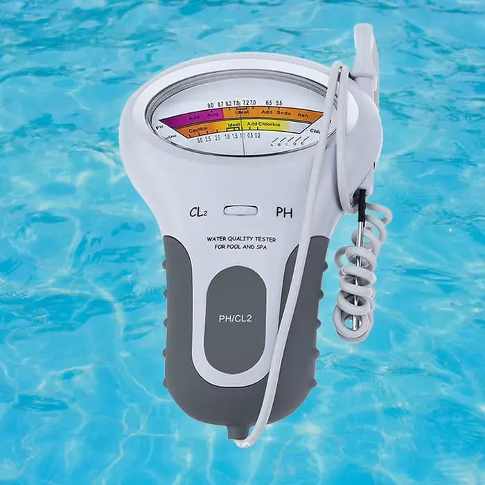 Testeur de chlore professionnel pour l'eau, mesureur de pH et de chlore CL2, moniteur d'eau avec sonde pour piscine et spa