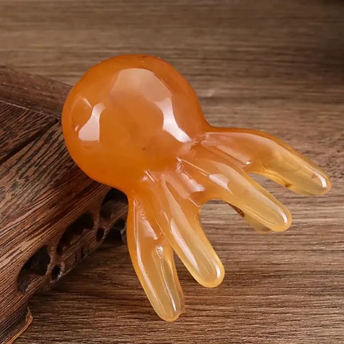 Tête de poulpe ergonomique en résine Gua Sha