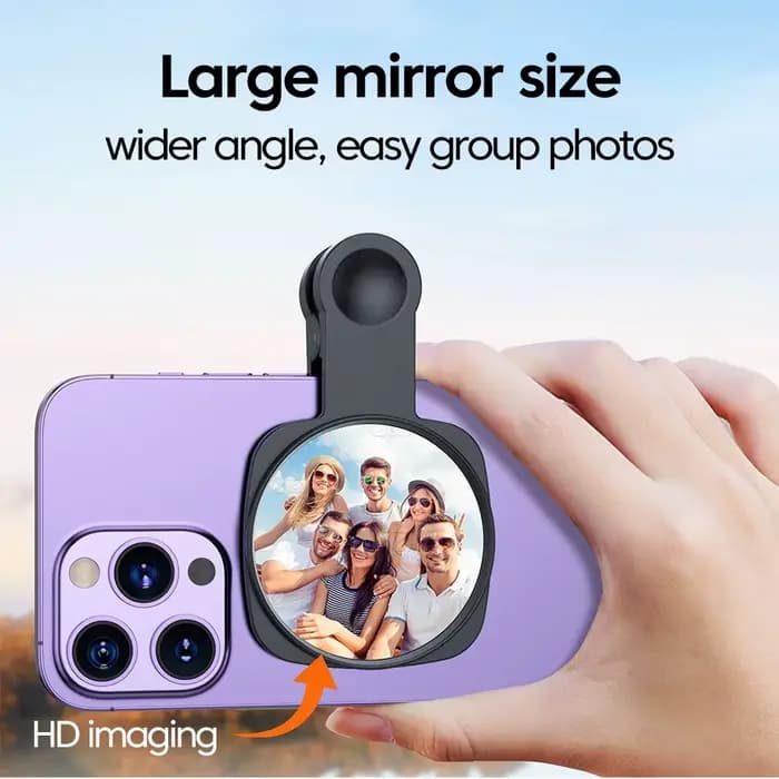 Kit de clips pour miroir Selfie, objectif de caméra pour Smartphone, pour IPhone, Samsung, Streaming en direct, Photo, vidéo, accessoires Vlog