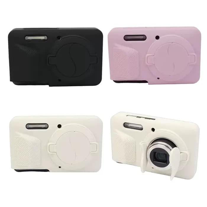 Étui pour appareil photo en silicone souple FZ55 avec capuchon de protection d'objectif pour KODAK PIXPRO FZ55