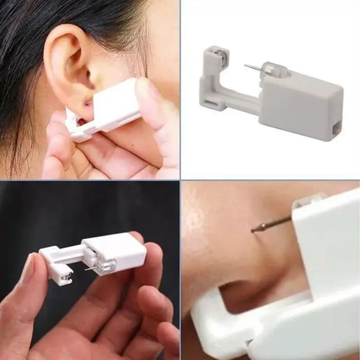 Kit de pistolet de perçage jetable pour boucles d'oreilles, lot de 1 ou 5 pièces, désinfectant, sécurité, clous, pince à nez, bijoux pour le corps
