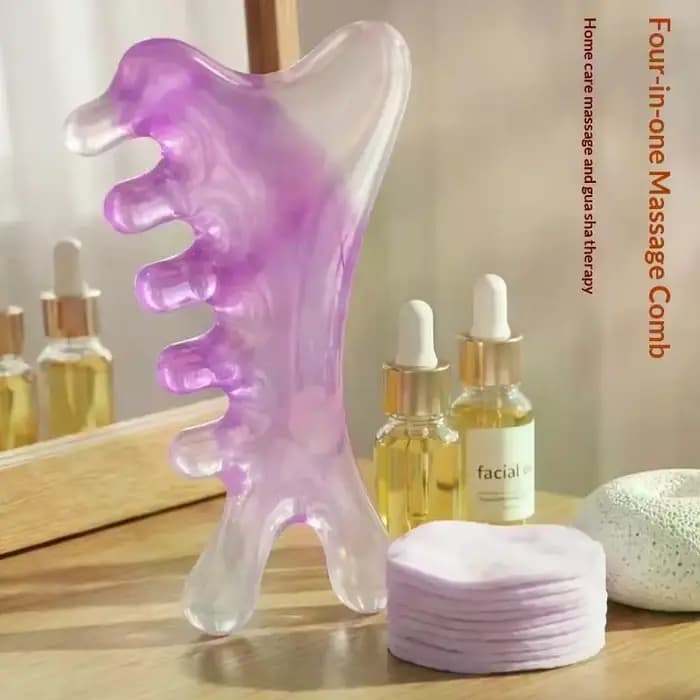 Peignes en résine pour massage relaxant de la tête et du visage