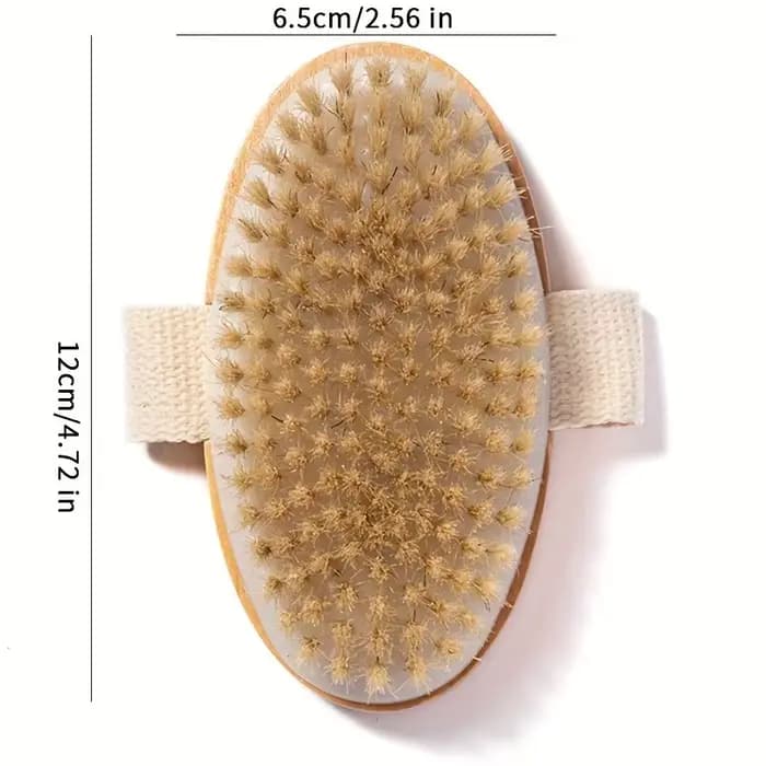 Brosse corporelle SPA en poils naturels pour peaux humides et sèches