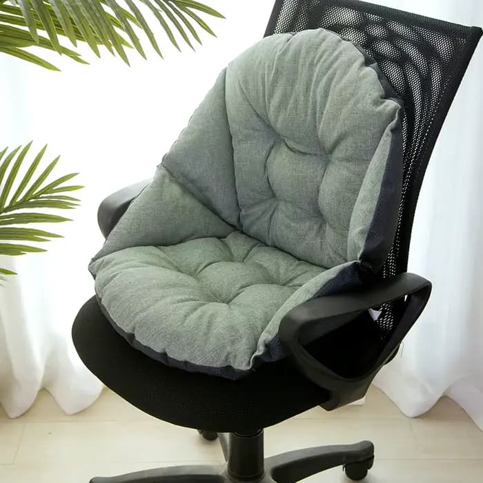 Coussin de siège semi-fermé avec dossier et coussin