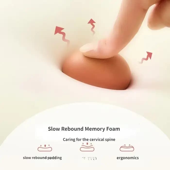 Oreiller cervical à mémoire de forme pour adultes et enfants