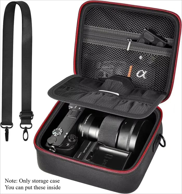 Étui de rangement pour appareil photo numérique sans miroir Sony Alpha ZV-E10 Alpha a6400/ a6700/ a6100/ a6000/ a6600/ a6500 (sac uniquement)