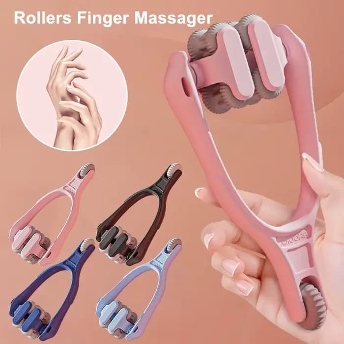 Masseur de doigts, conception de rouleau à double rangée