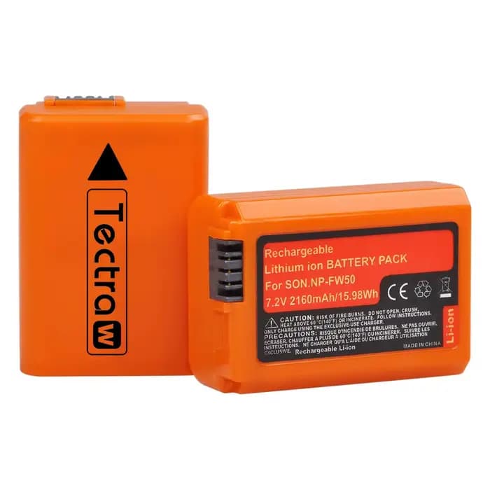 2160mAh NP-FW50 NPFW50 Batterie pour Appareil Photo Sony Alpha a6500 a6400 a6300 a6000 a5000 a3000 NEX-3 A7 A7II A7RII A7SII A7S A7S2
