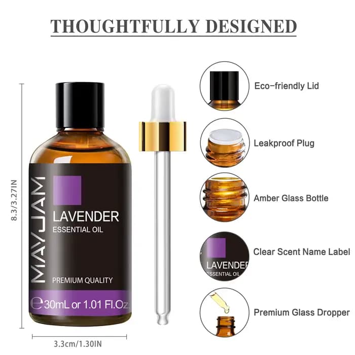 MAYJAM 1 pièces 30ML huile essentielle d'aromathérapie lavande vanille jasmin Eucalyptus