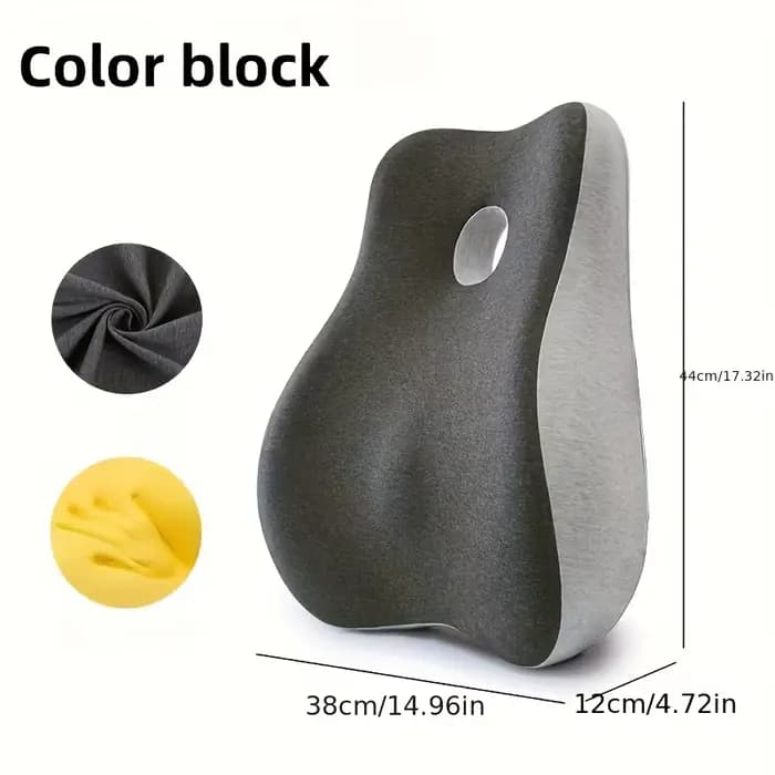 Coussin lombaire ergonomique en mousse à mémoire de forme avec housse amovible