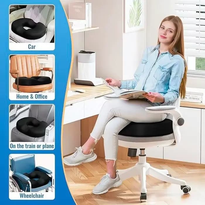 Coussin en forme de donut pour hémorroïdes et coccyx – pour soulager la douleur – sciatique