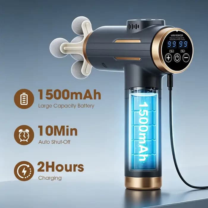 Pistolet de massage à percussion 24W 3200 tr/min