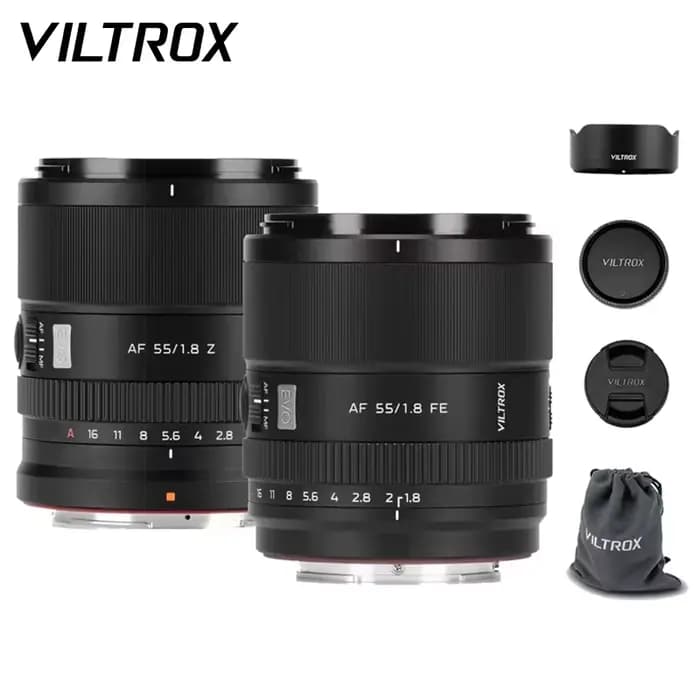Objectif d'appareil photo plein format Viltrox AF 35mm 55mm F1.8 EVO, mise au point automatique, grande ouverture, objectif humaniste pour monture Sony FE, monture Nikon Z