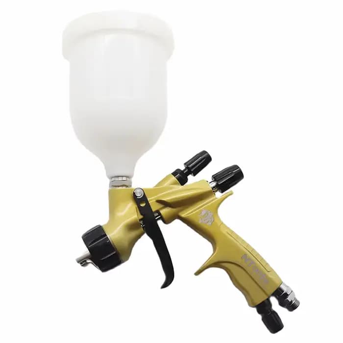 Pistolet de peinture HVLP à gravité, 1,3 mm, avec réservoir de peinture de 600 cc, pour la peinture automobile, la réparation, l'aérographe, outils pneumatiques