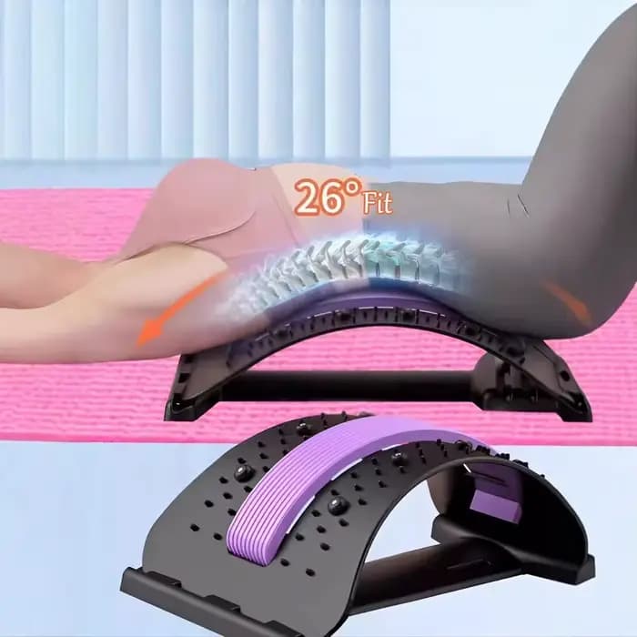 Masseur de dos civière multi-niveaux réglable taille cou Fitness lombaire cervicale colonne