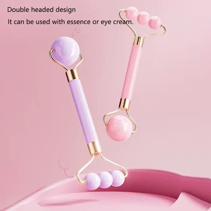 Rouleau de Massage du visage à Double tête