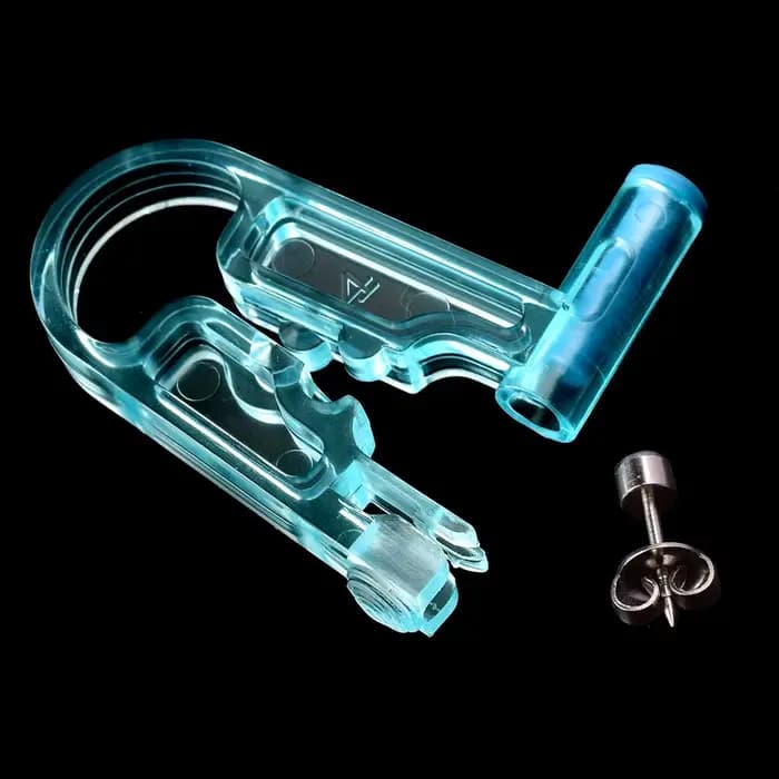 Kit de pistolet de perçage jetable pour boucles d'oreilles, lot de 1 ou 5 pièces, désinfectant, sécurité, clous, pince à nez, bijoux pour le corps