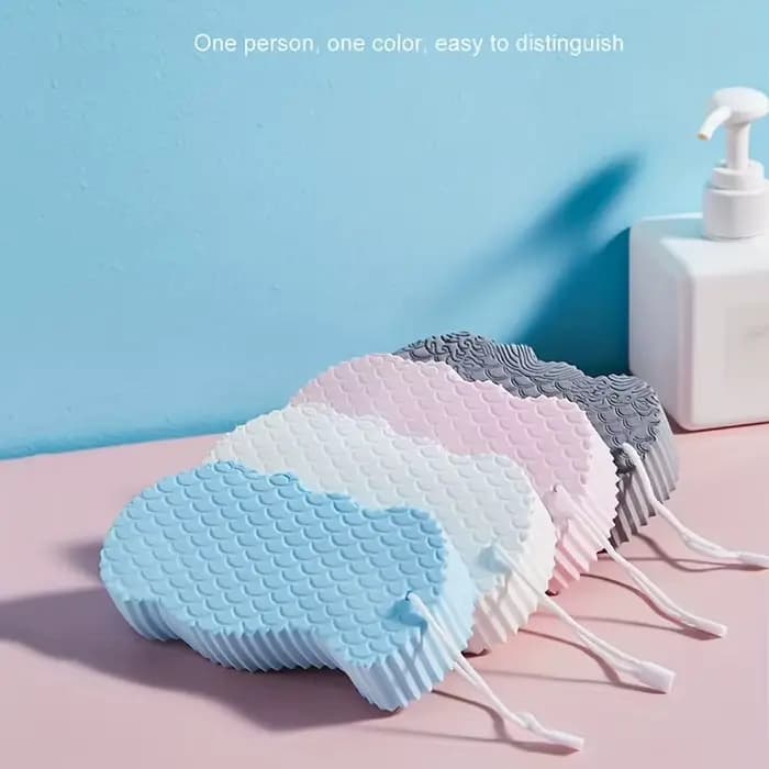 Éponge de bain exfoliante texturée 3D super douce – Gommage doux pour la peau