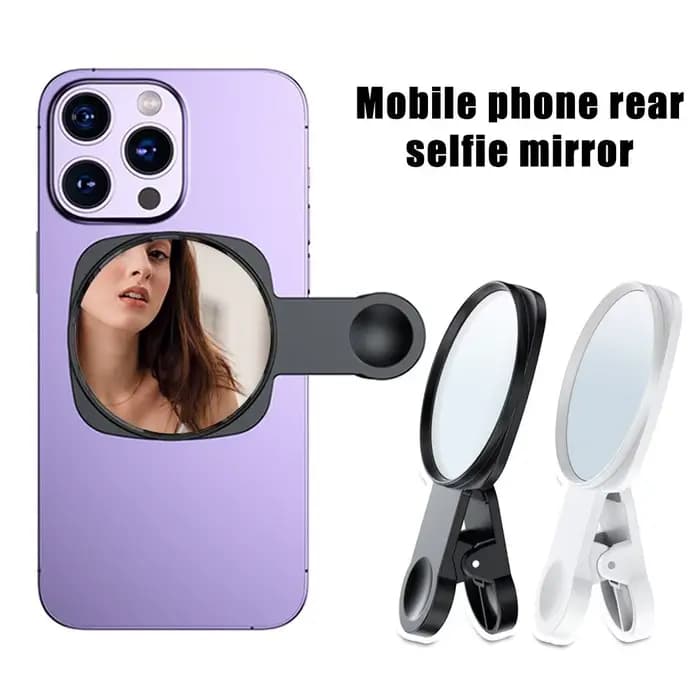 Kit d'objectif d'appareil photo pour smartphone avec miroir selfie et clip pour iPhone Samsung, accessoires pour diffusion en direct, photos, vidéos, selfies et vlogs