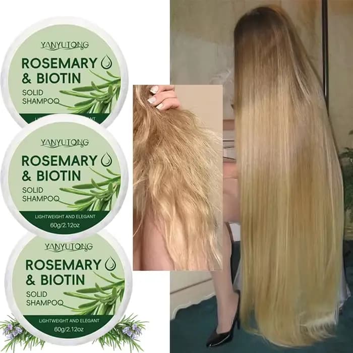 Shampoing solide au romarin : soin du cuir chevelu