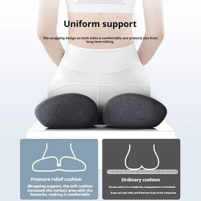 Coussin de soulagement de la pression du coccyx assis au bureau