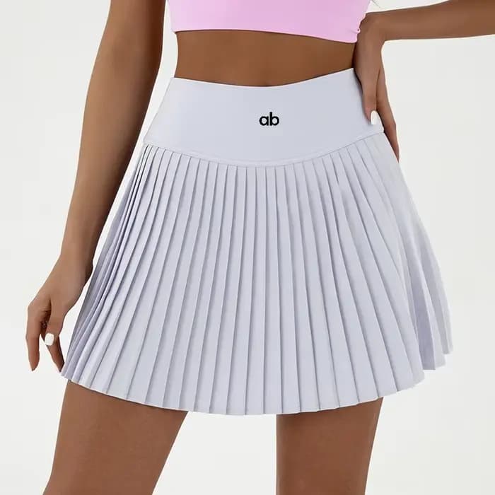 Jupe plissée de tennis taille haute pour femme avec doublure intégrée, design double couche taille haute, short de sport sexy pour fitness, yoga et danse
