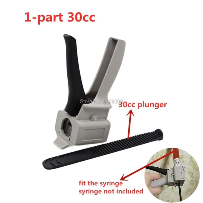 Pistolet à mastic manuel pour cartouches d'adhésif et d'époxy 1:1 10:1 1:10 50ml 75ml 30cc 55cc