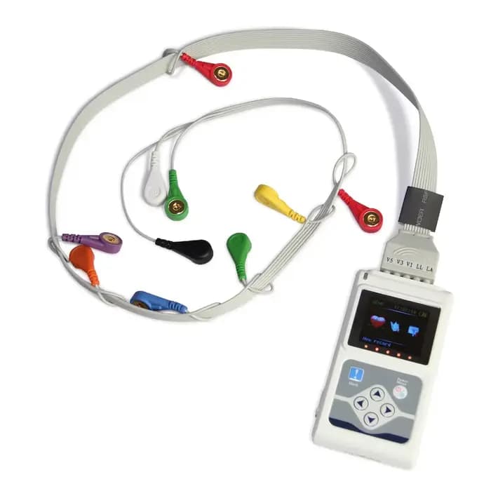 Contec TLC5000 12 canaux ECG dynamique Holter testeur de fréquence cardiaque portable 24 heures surveillance