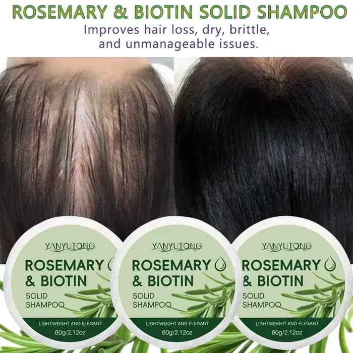 Shampoing solide au romarin : soin du cuir chevelu