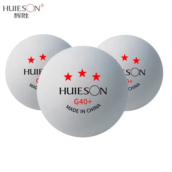 Huieson – balles d'entraînement de Tennis de Table 3 étoiles G40 + balles de Ping-Pong ABS blanc Orange pour l'entraînement en Club de Tennis de Table avec emballage en boîte