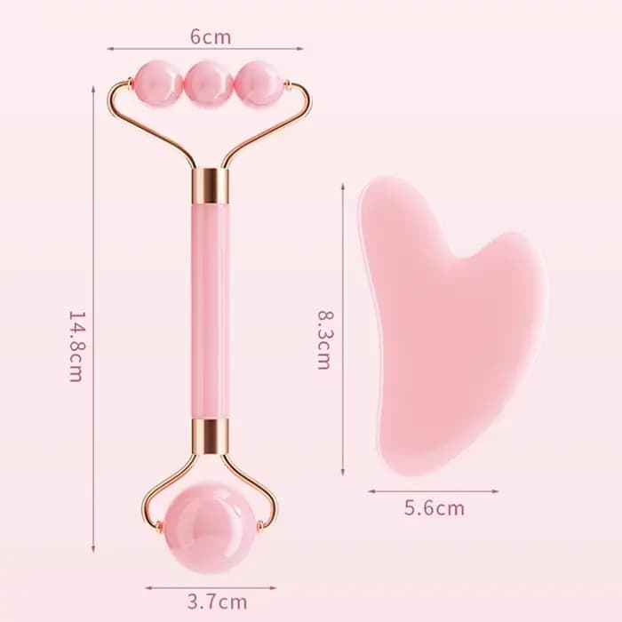 Rouleau de Massage du visage à Double tête